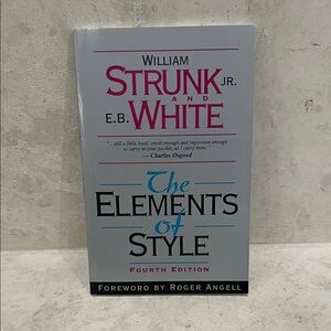 The Elements of Style' Book by William Strunk Jr. and E.B. White